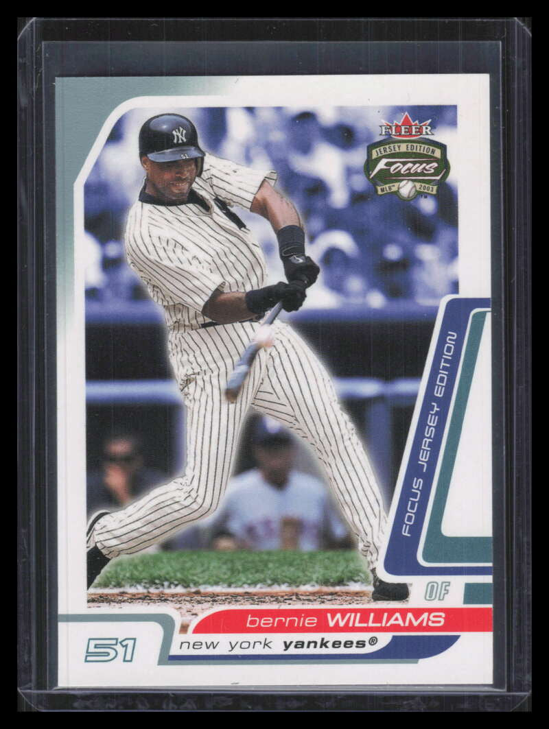 2003 Fleer Focus JE Century Parallel 30 Bernie Williams 34/151