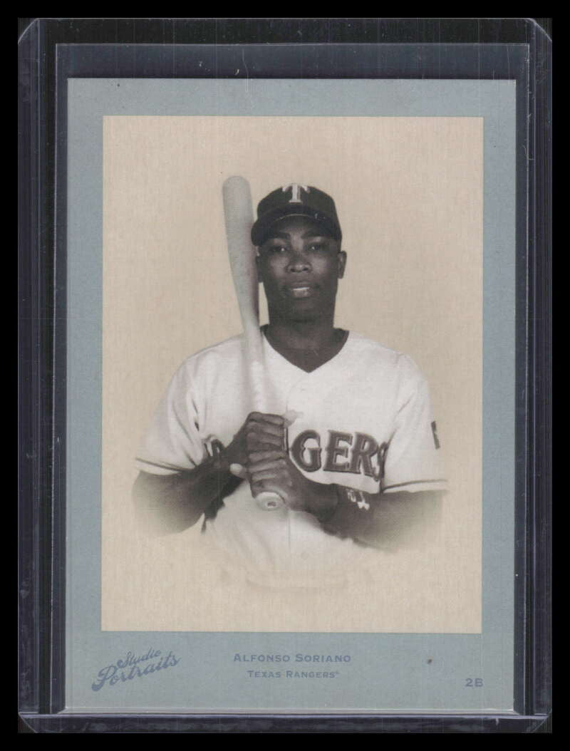 2005 Studio Portraits Estrellas Blue B/W 12 Alfonso Soriano 10/20