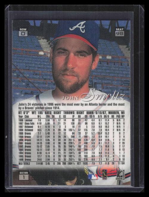 1997 Flair Showcase Row 0 98 John Smoltz