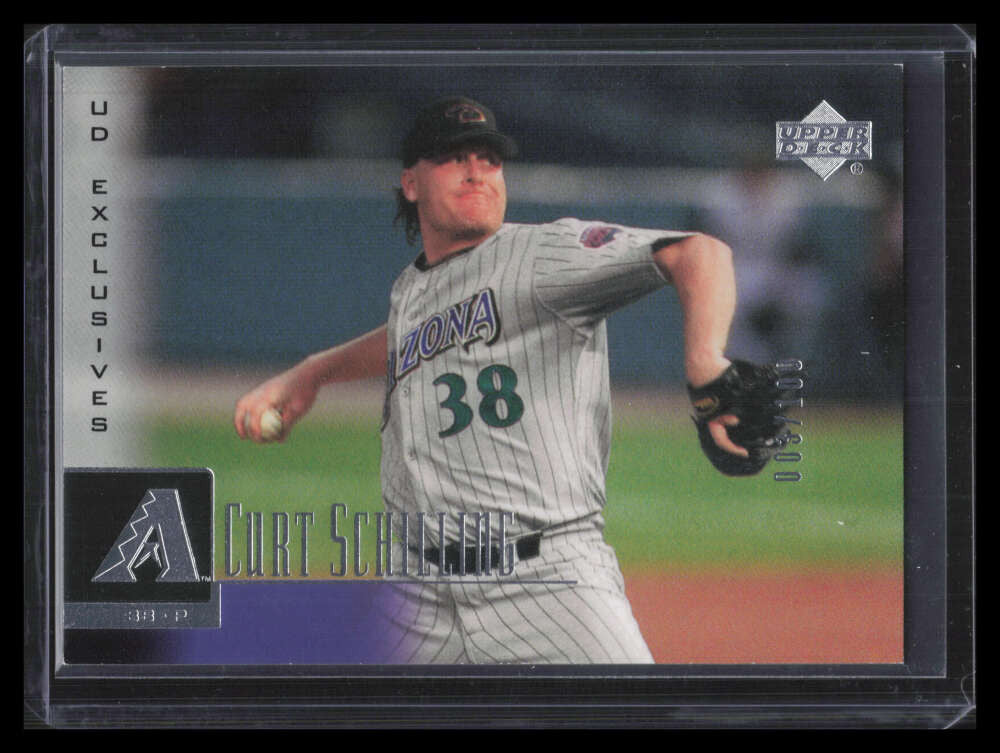 2001 Upper Deck Exclusives Silver 182 Curt Schilling 3/100
