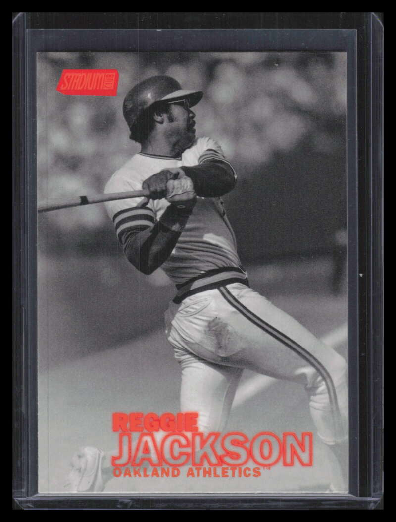 2016 Stadium Club Black and White Orange Foil 41 Reggie Jackson