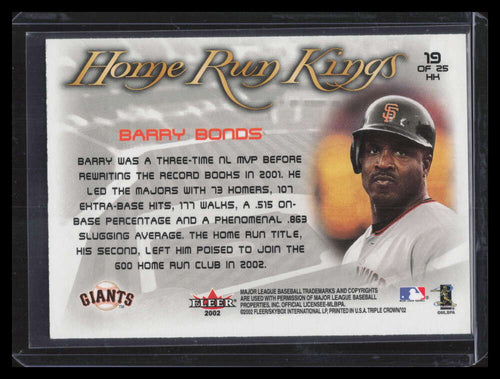 2002 Fleer Triple Crown Home Run Kings 19 Barry Bonds 153826