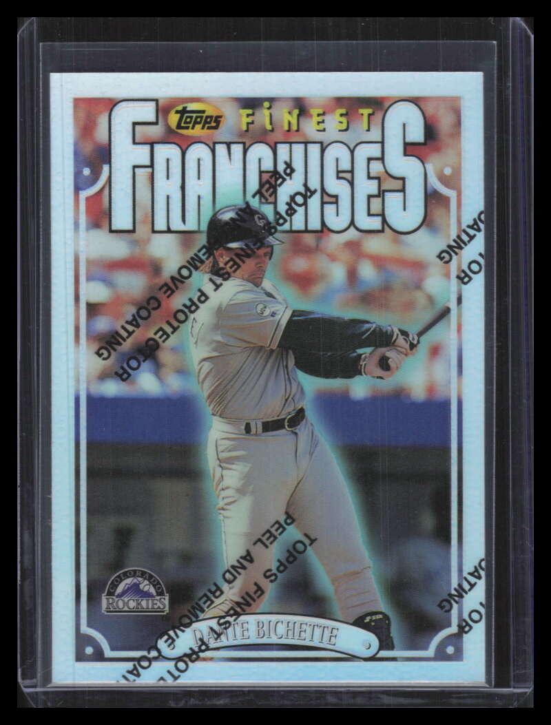 SOLD 178812 1996 Finest Refractor 289 Dante Bichette Silver Uncommon
