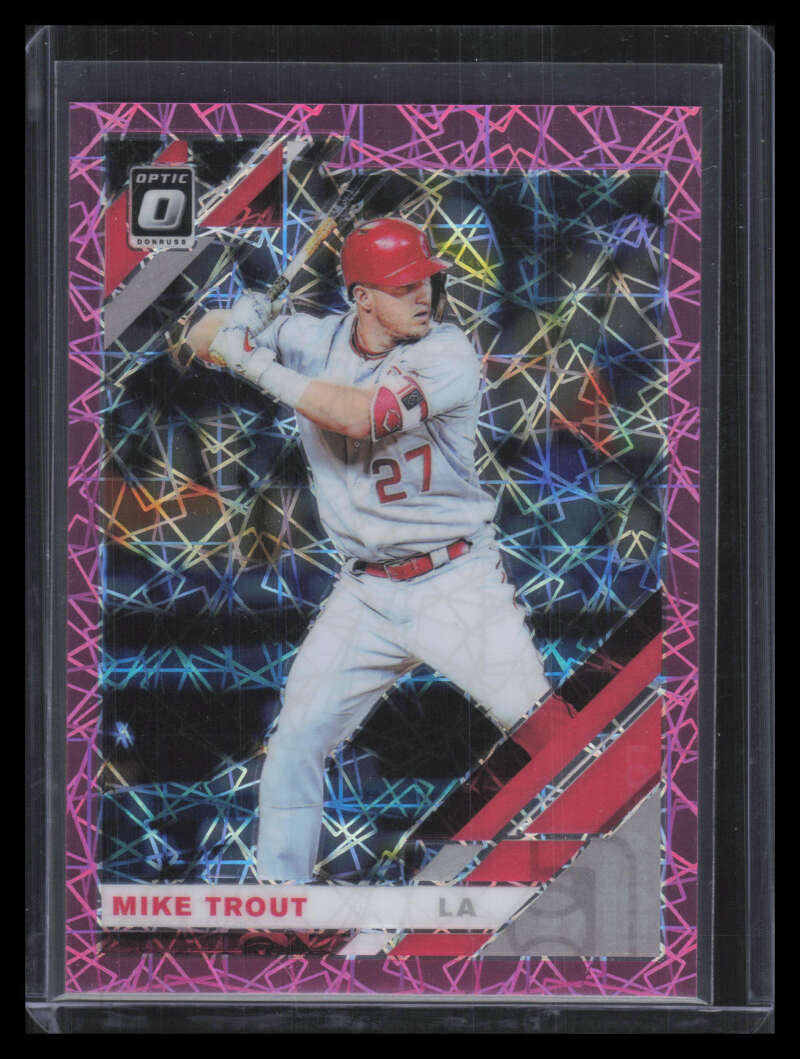 2019 Donruss Optic Pink Velocity Refractor 170 Mike Trout 9/199