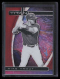 2021 Panini Titan Ruby Wave Refractor 16 Mike Trout 16/199