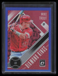 2018 Donruss Optic Blue Refractor 13 Mike Trout DK 30/149 Diamond Kings