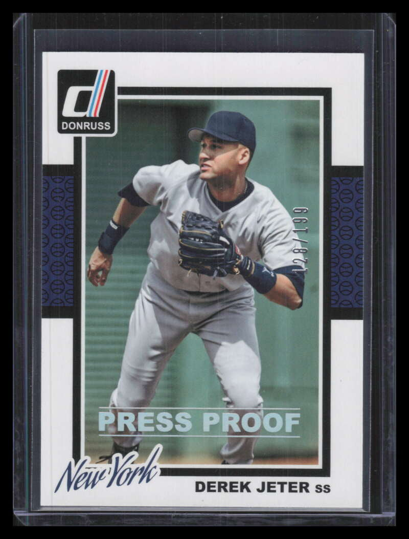 2014 Donruss Press Proofs Silver 318 Derek Jeter 128/199