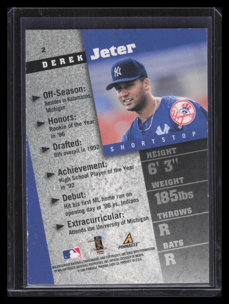 1998 Pinnacle Inside Club Edition 2 Derek Jeter