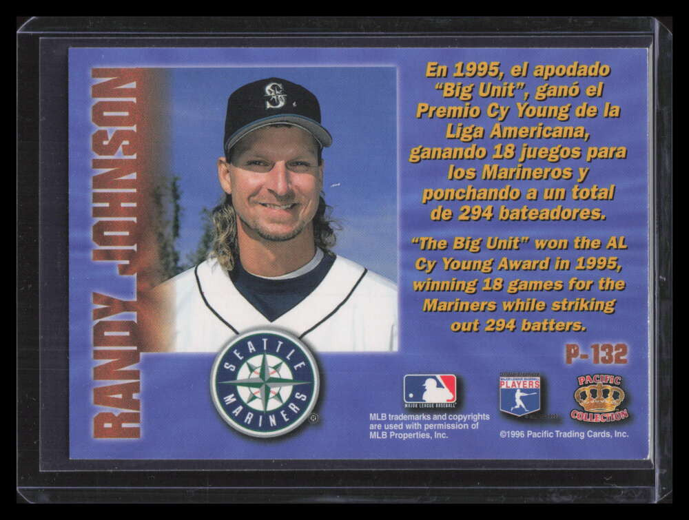 1996 Pacific Prisms Gold p132 Randy Johnson 153891