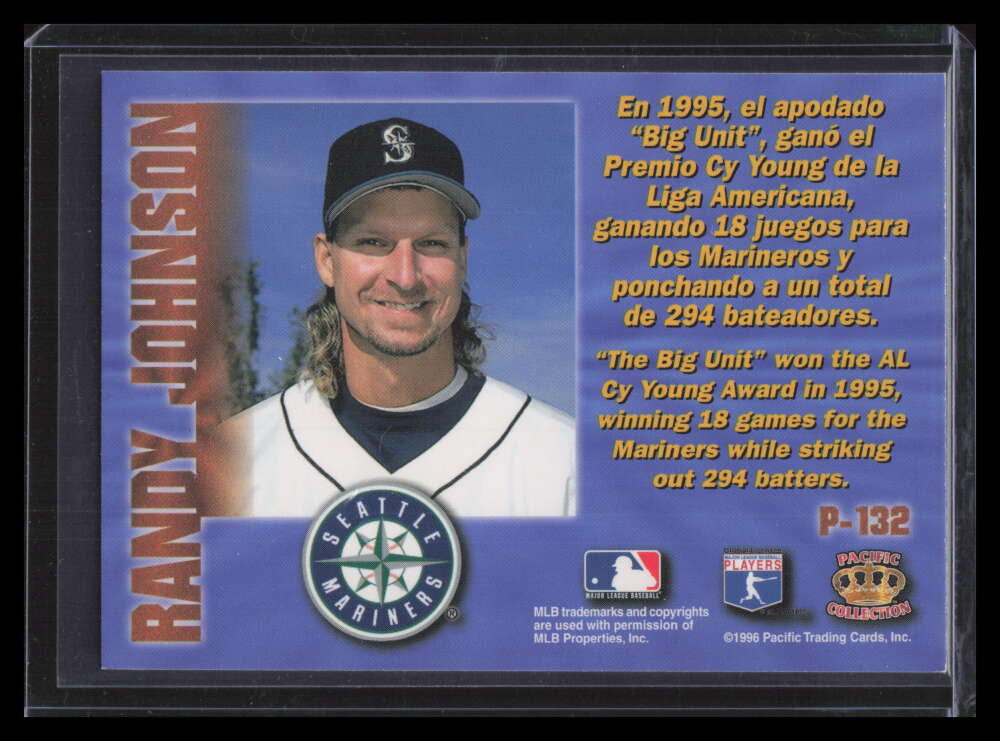 1996 Pacific Prisms Gold p132 Randy Johnson 153893