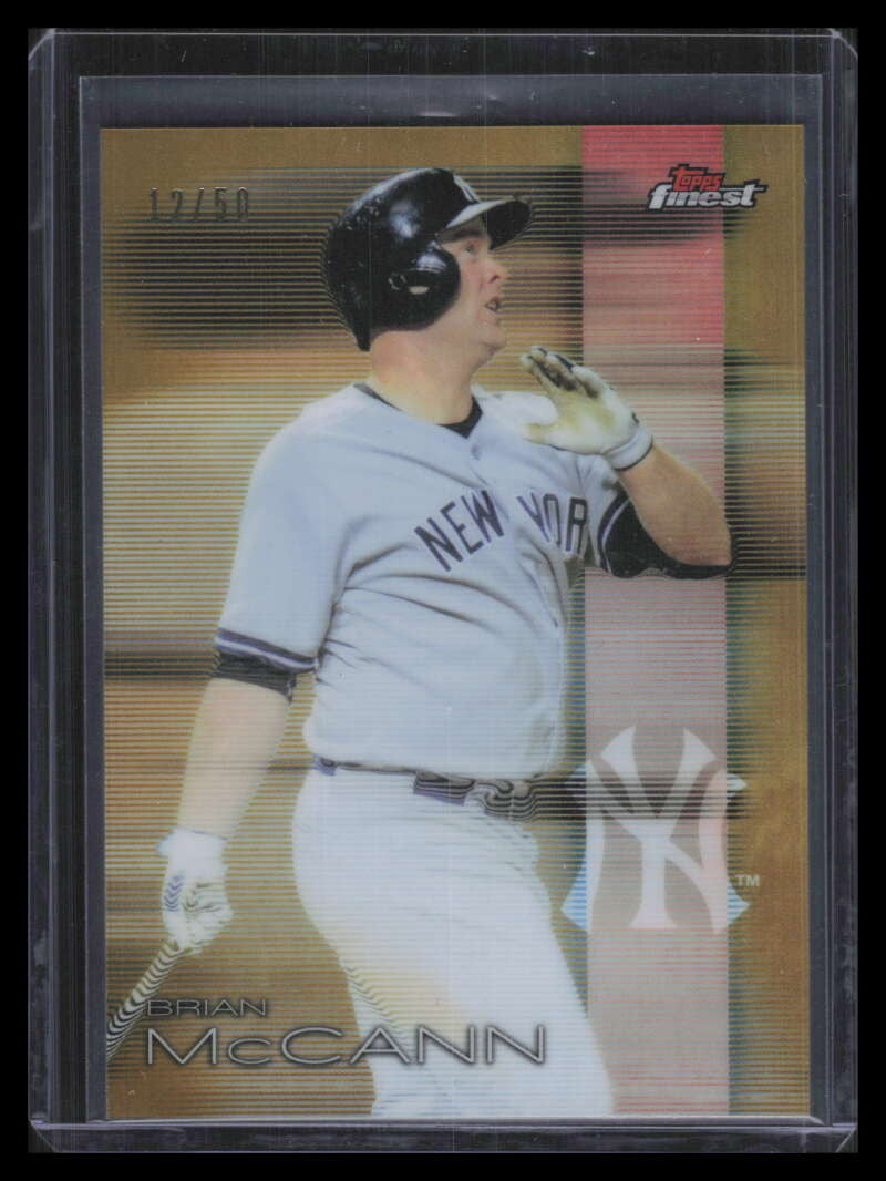 2015 Finest Gold Refractor 28 Brian McCann 12/50