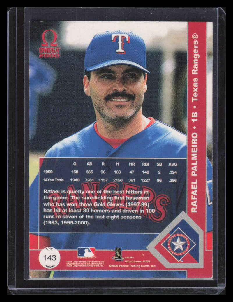 2000 Pacific Omega Copper 143 Rafael Palmeiro 25/45