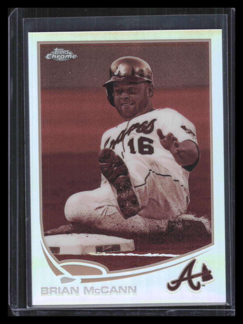 2013 Topps Chrome Sepia Refractor 113 Brian McCann 51/75
