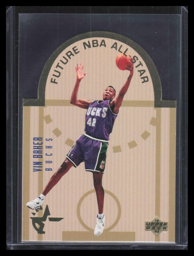 1993-94 Upper Deck SE Die Cut All-Stars e8 Vin Baker Rookie