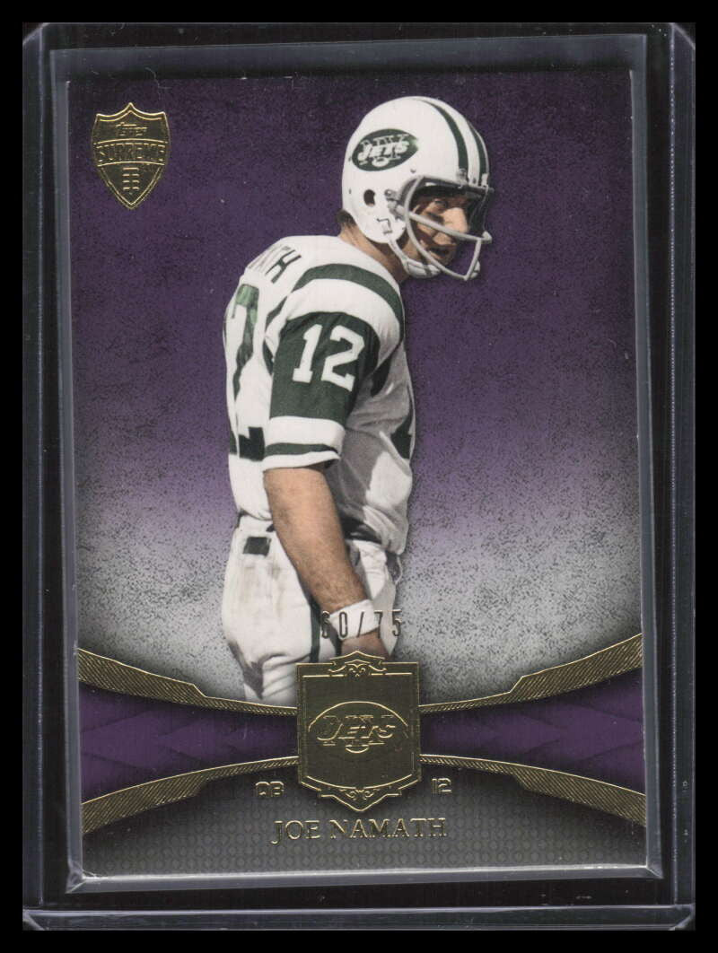 2011 Topps Supreme Purple 1 Joe Namath 60/75