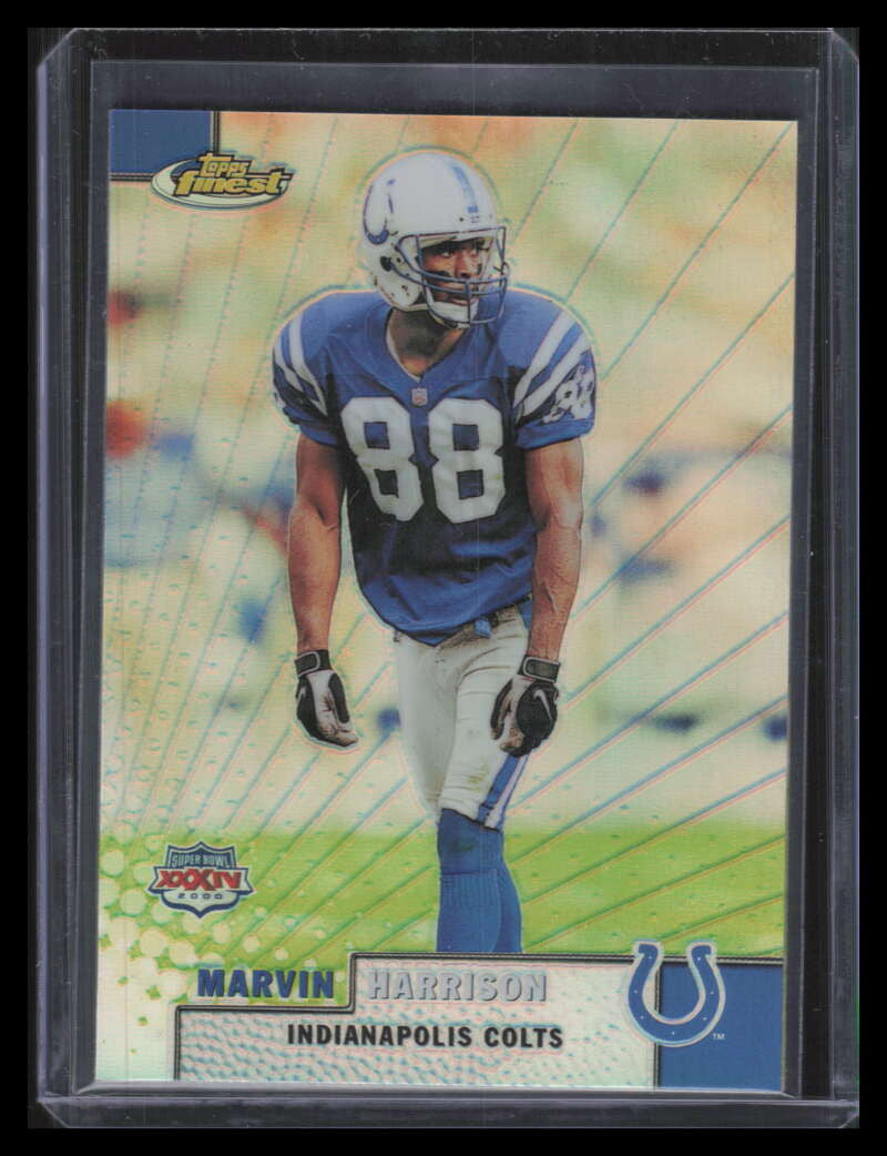 1999-00 Finest Super Bowl Promos Refractor 2 Marvin Harrison 153998