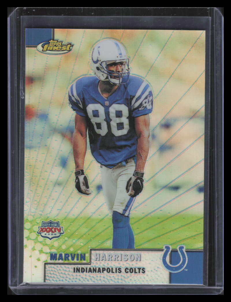 1999-00 Finest Super Bowl Promos Refractor 2 Marvin Harrison 153999