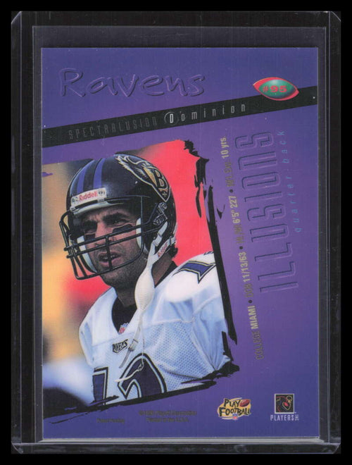 1996 Playoff Illusions Spectralusion Dominion 95 Vinny Testaverde