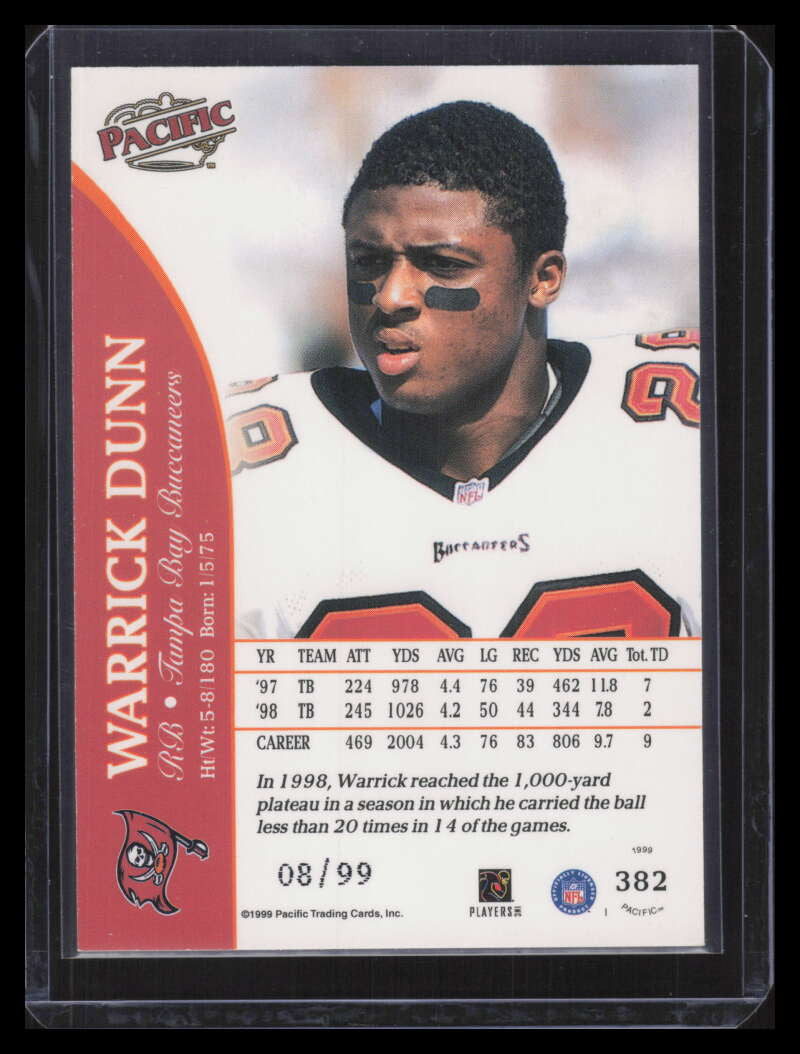 1999 Pacific Copper 382 Warrick Dunn 8/99