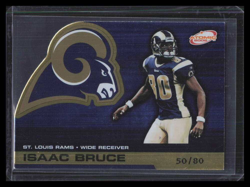 2002 Atomic Gold 78 Isaac Bruce 50/80