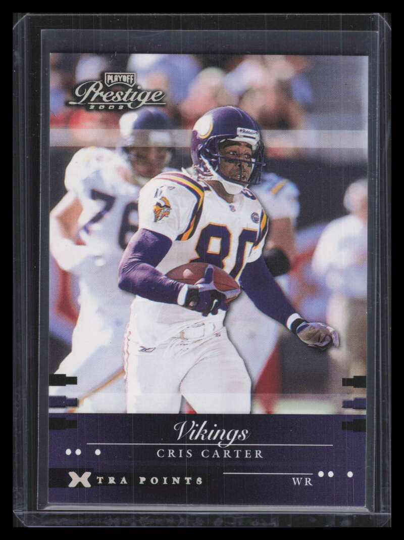 2002 Playoff Prestige Xtra Points Purple 81 Cris Carter 114/150