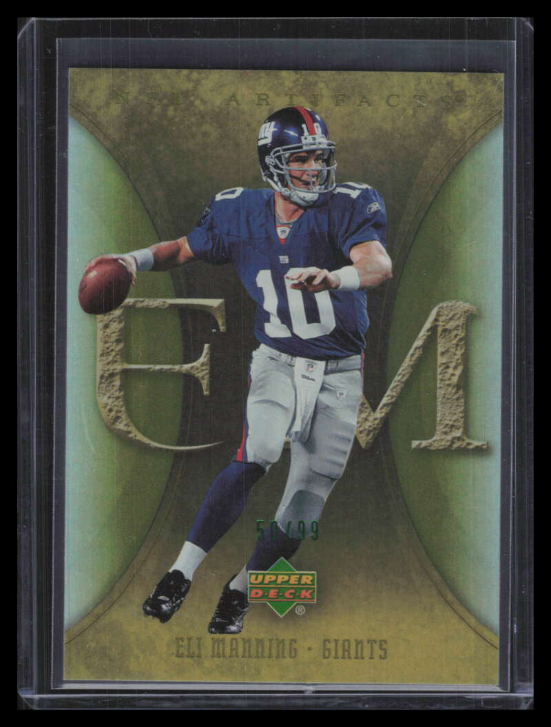 2007 Artifacts Green 67 Eli Manning 50/99