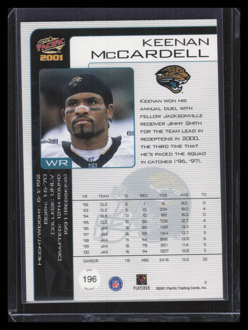 2001 Pacific Premiere Date 196 Keenan McCardell 30/45
