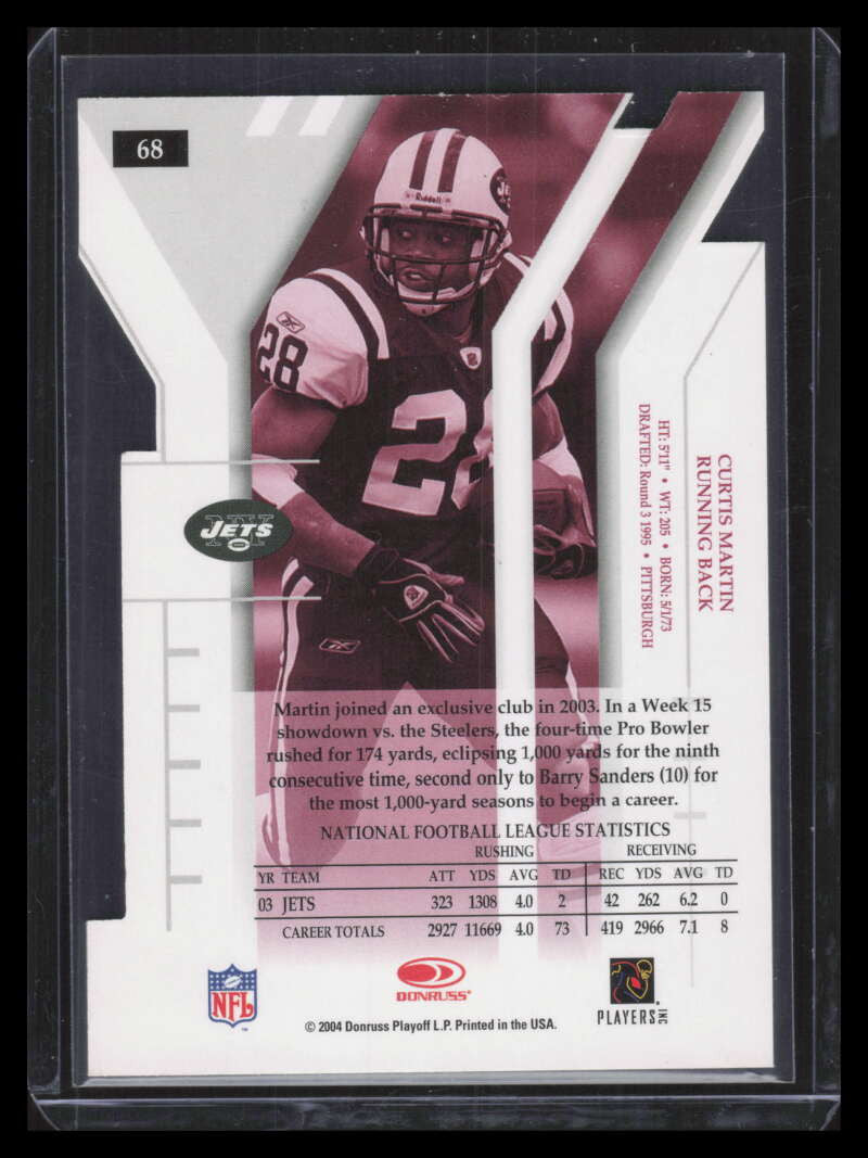 2004 Donruss Elite Aspirations 68 Curtis Martin 2/72