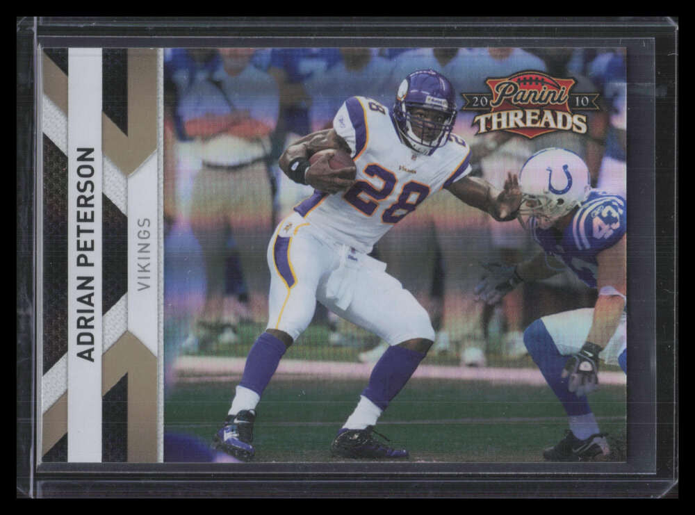 2010 Panini Threads Gold Holofoil 80 Adrian Peterson 49/100