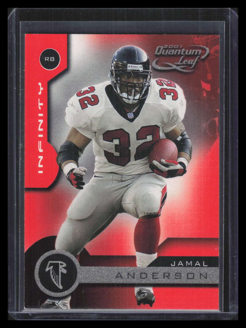 2001 Quantum Leaf Infinity Red 9 Jamal Anderson 29/50