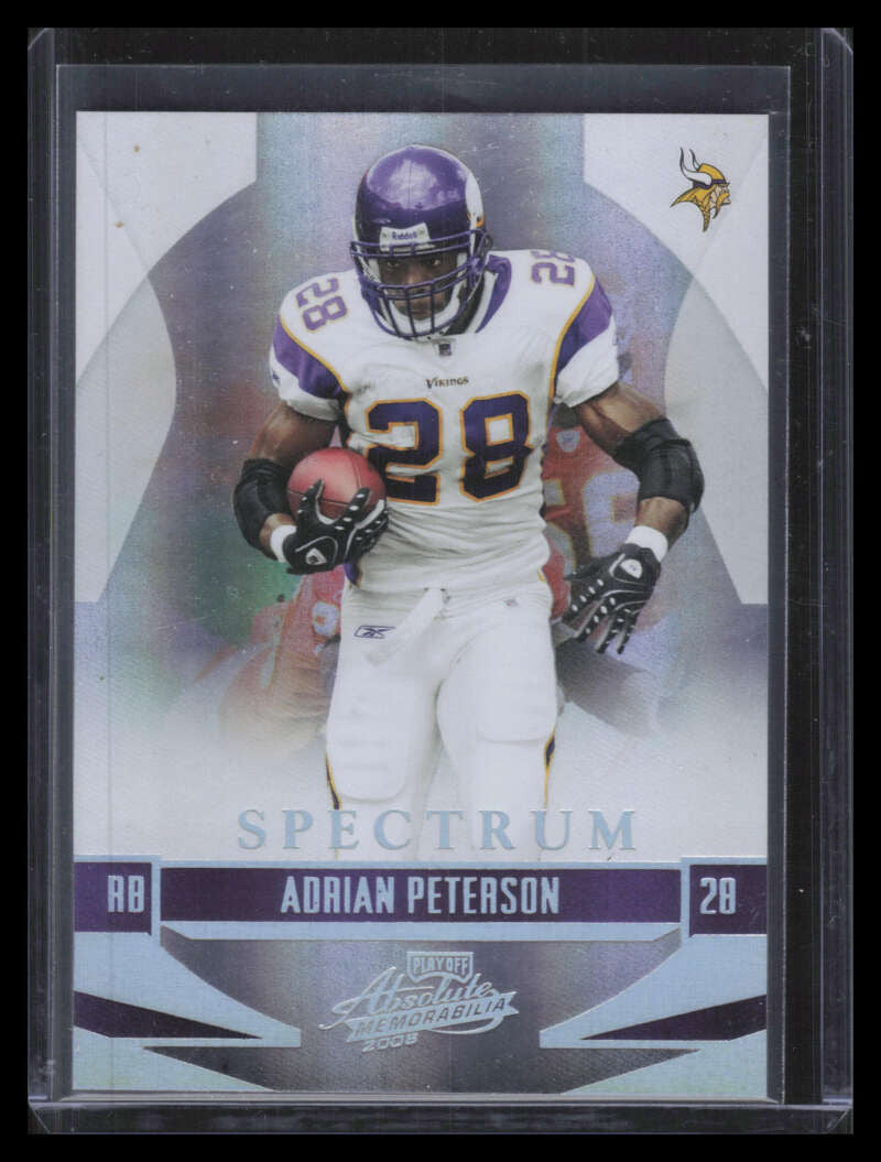 2008 Absolute Memorabilia Spectrum Silver 84 Adrian Peterson 60/100
