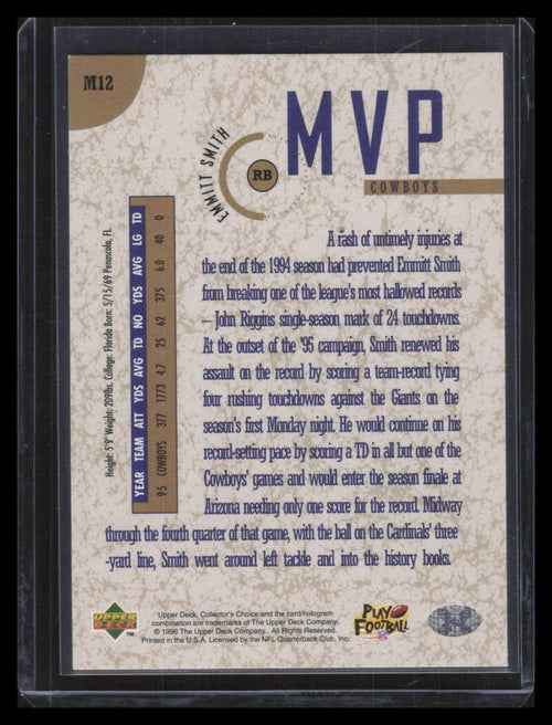 1996 Collector's Choice MVPs Gold m12 Emmitt Smith 154169