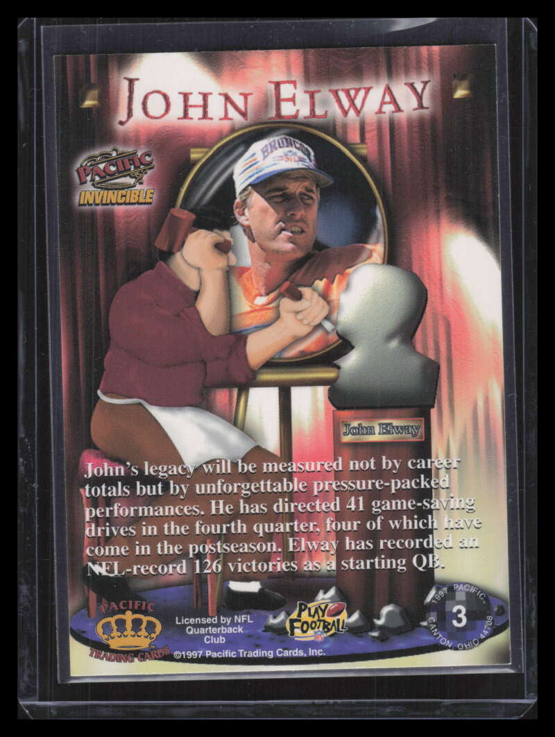 1997 Pacific Invincible Canton, OH 3 John Elway