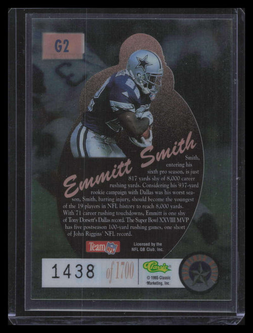 1995 Pro Line Field Generals g2 Emmitt Smith 1438/1700