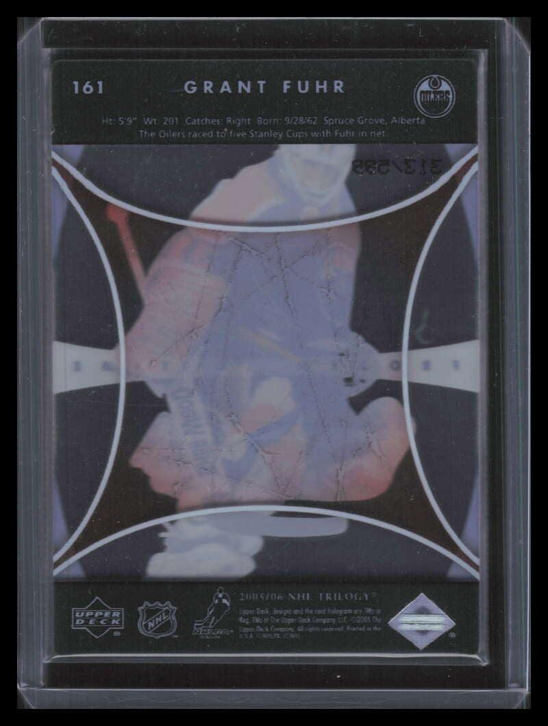2005-06 Upper Deck Trilogy 161 Grant Fuhr FIT 313/599 Frozen in Time