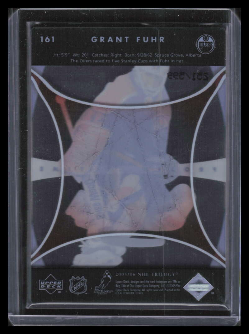 2005-06 Upper Deck Trilogy 161 Grant Fuhr FIT 251/599 Frozen in Time