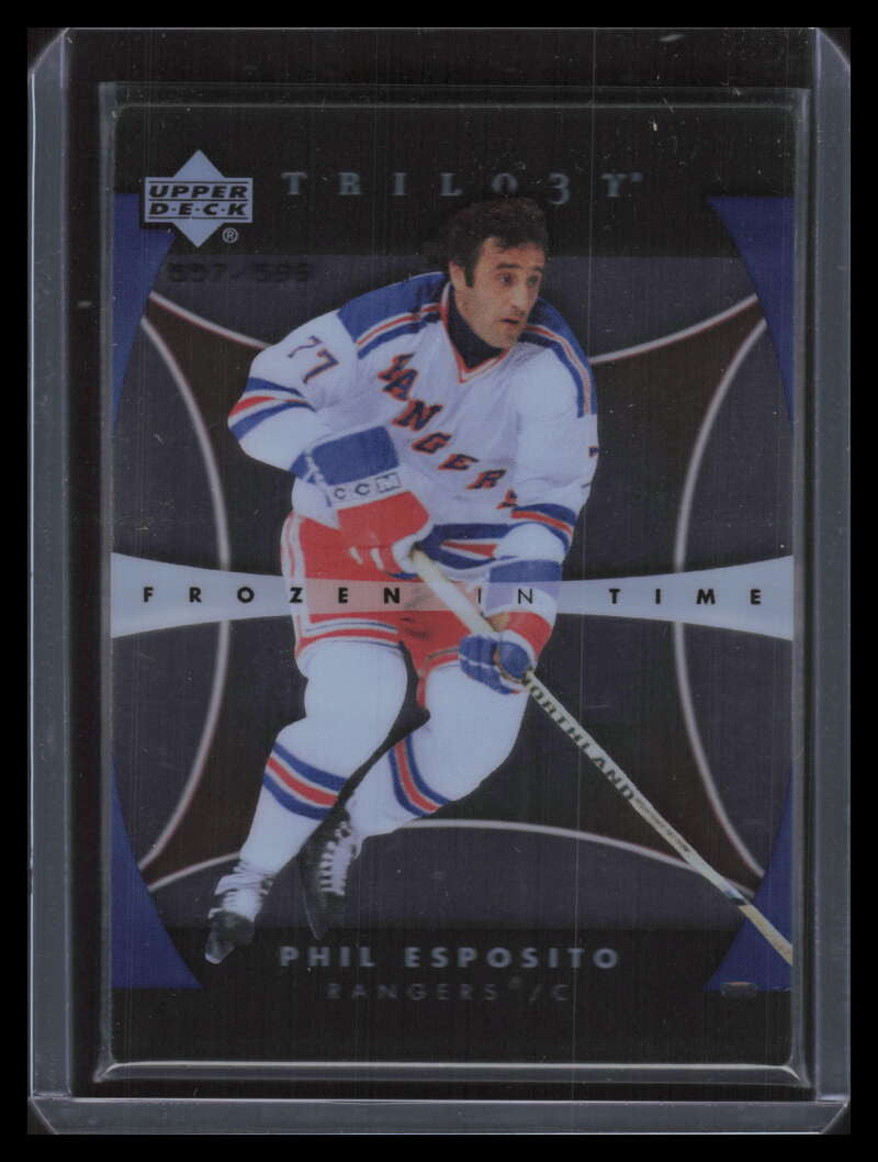 2005-06 Upper Deck Trilogy 166 Phil Esposito FIT 557/599 Frozen in Time