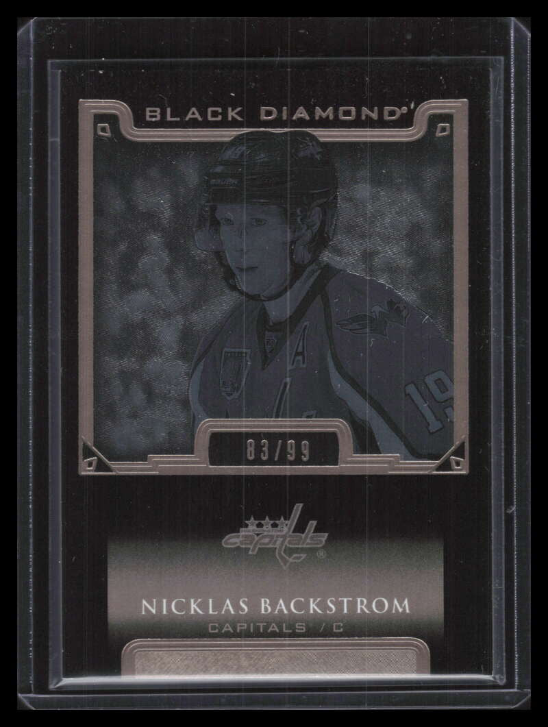 2015-16 Black Diamond Pure Black BDBNB Nicklas Backstrom 83/99