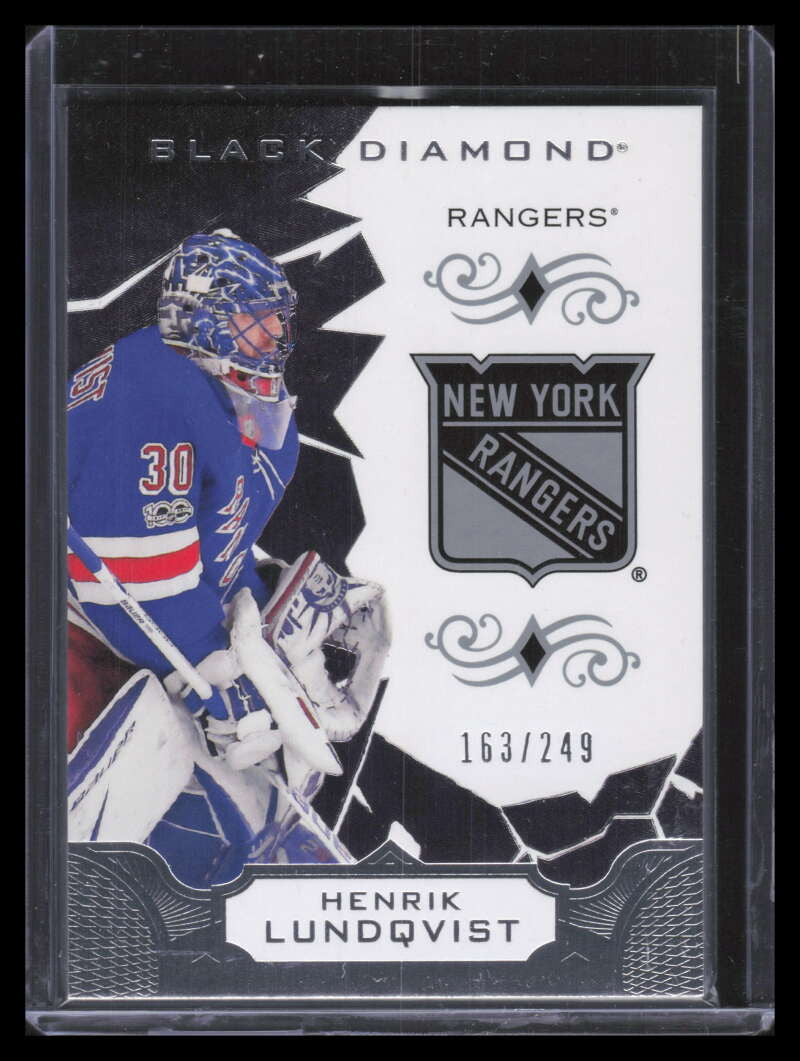 SOLD 179099 2018-19 Black Diamond BDBHL Henrik Lundqvist 163/249