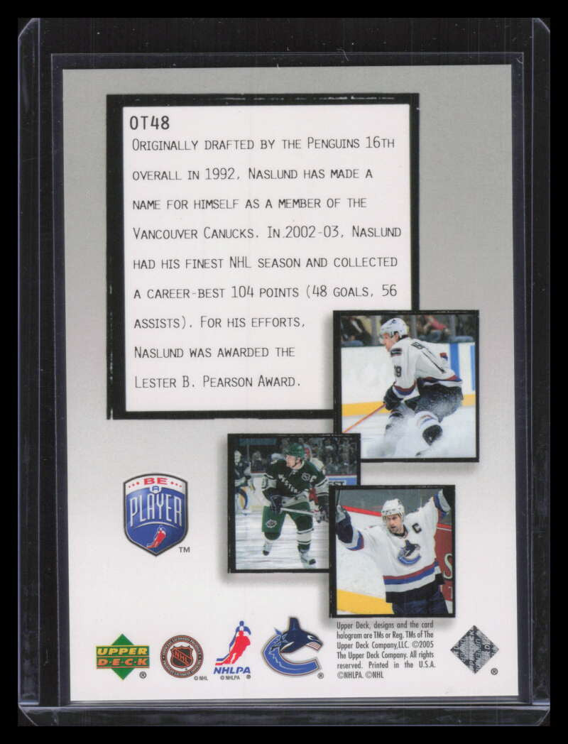 2005-06 Be A Player Outtakes ot48 Markus Naslund 320/499