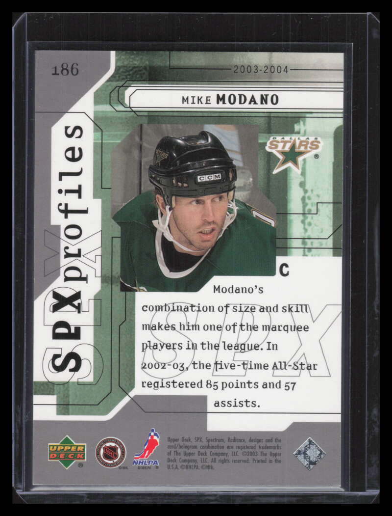 2003-04 SPx 186 Mike Modano PRO 147/250 Profiles