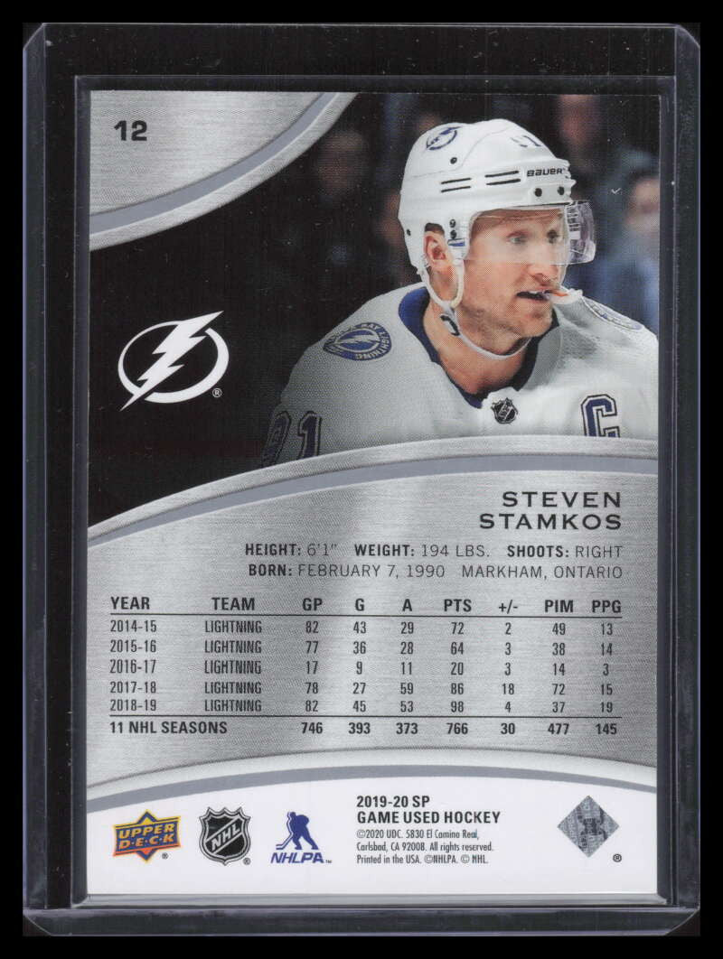 2019-20 SP Game Used 12 Steven Stamkos 33/91
