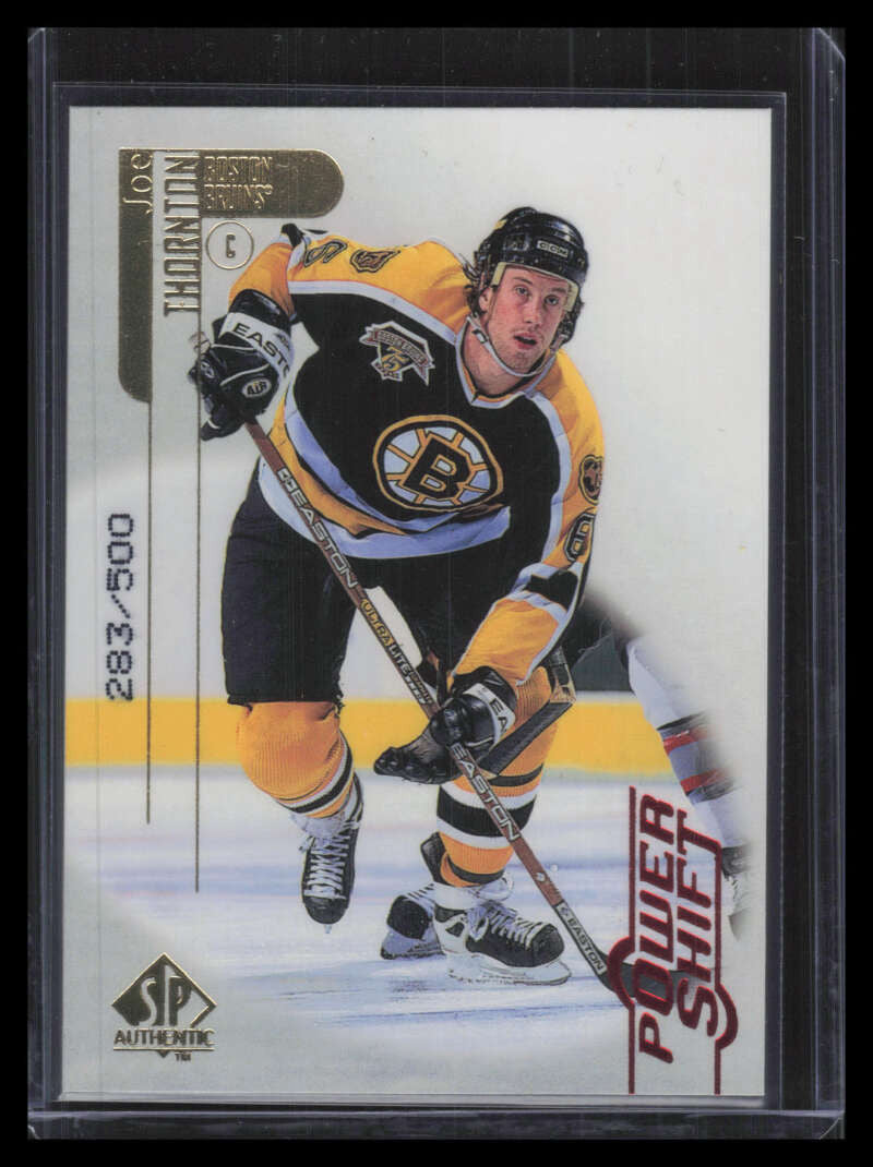 1998-99 SP Authentic Power Shift 5 Joe Thornton 283/500