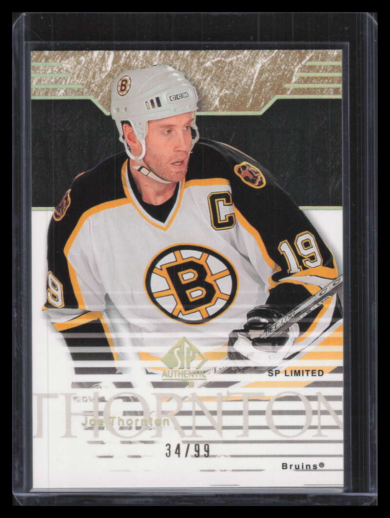 2003-04 SP Authentic Limited 7 Joe Thornton 34/99