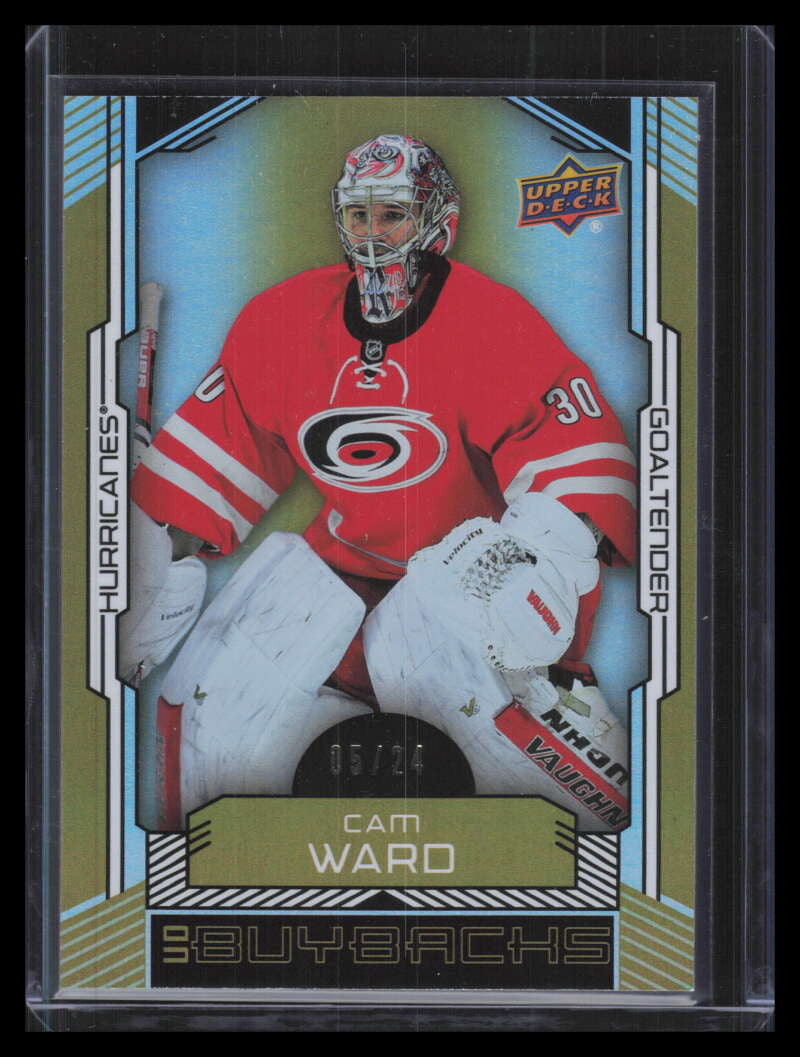 2015-16 Upper Deck Buybacks Gold 66 Cam Ward 5/24