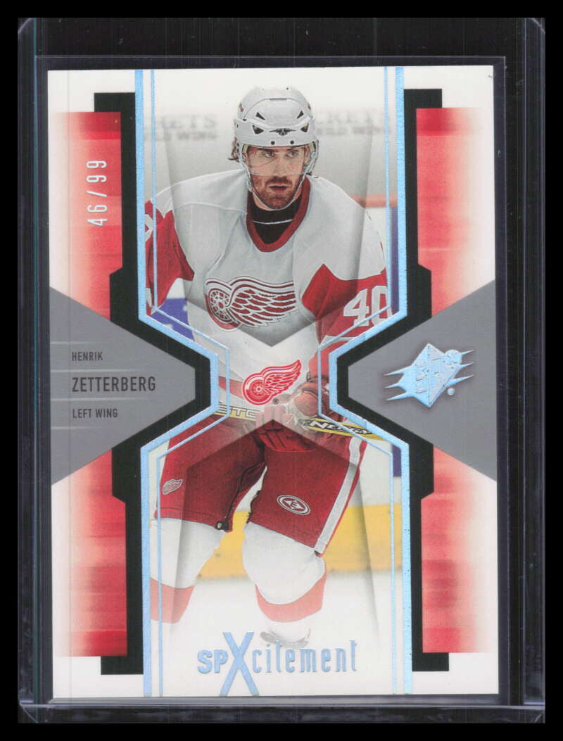 2006-07 SPx Spxcitement Spectrum x34 Henrik Zetterberg 46/99