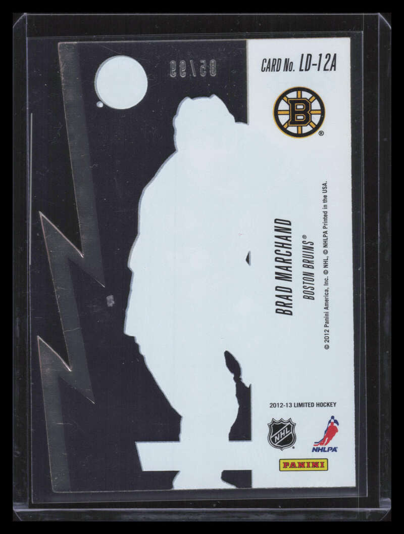 2012-13 Limited Duels Silver ld12a Brad Marchand 85/99