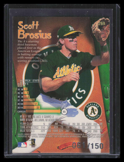 1997 Circa Rave 269 Scott Brosius 61/150