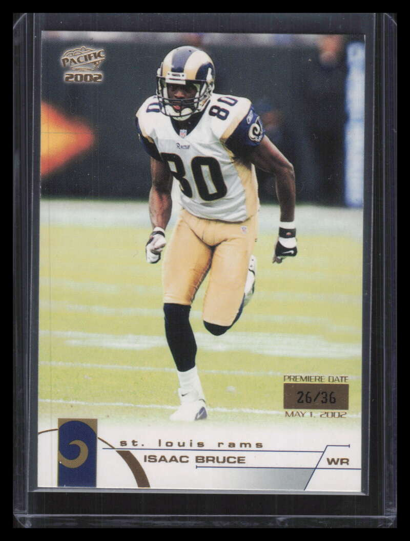 2002 Pacific Premiere Date 354 Isaac Bruce 26/36