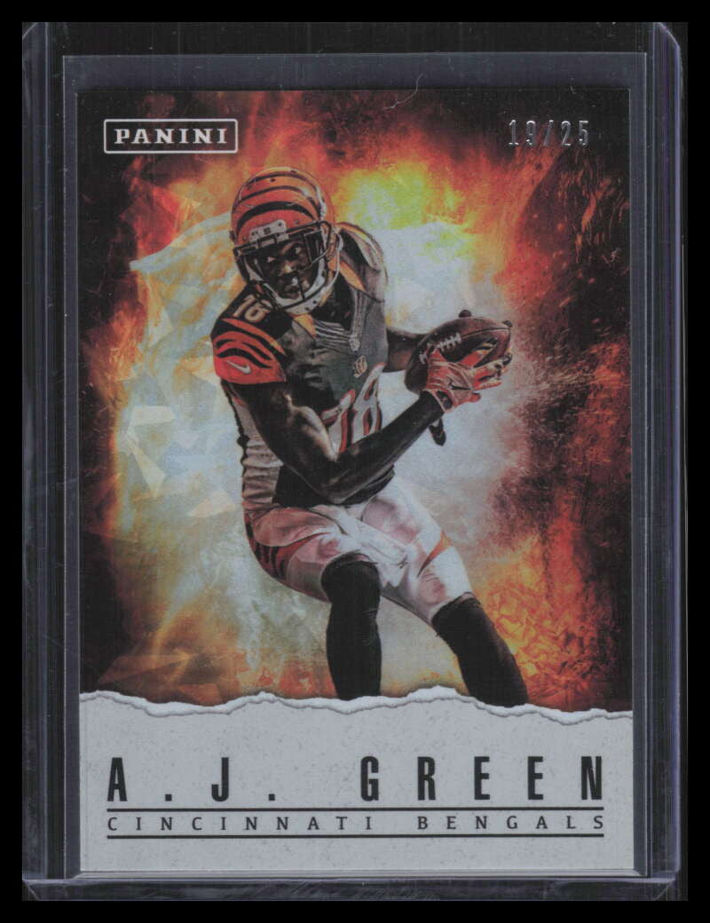 2017 Panini Father's Day Panini Collection Cracked Ice 10 A. J. Green 19/25